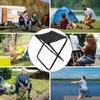 Gohytal Camping Hocker Tragbarer Klapphocker, Mini-Falthocker klappbar Hocker Sitzhocker Textilene