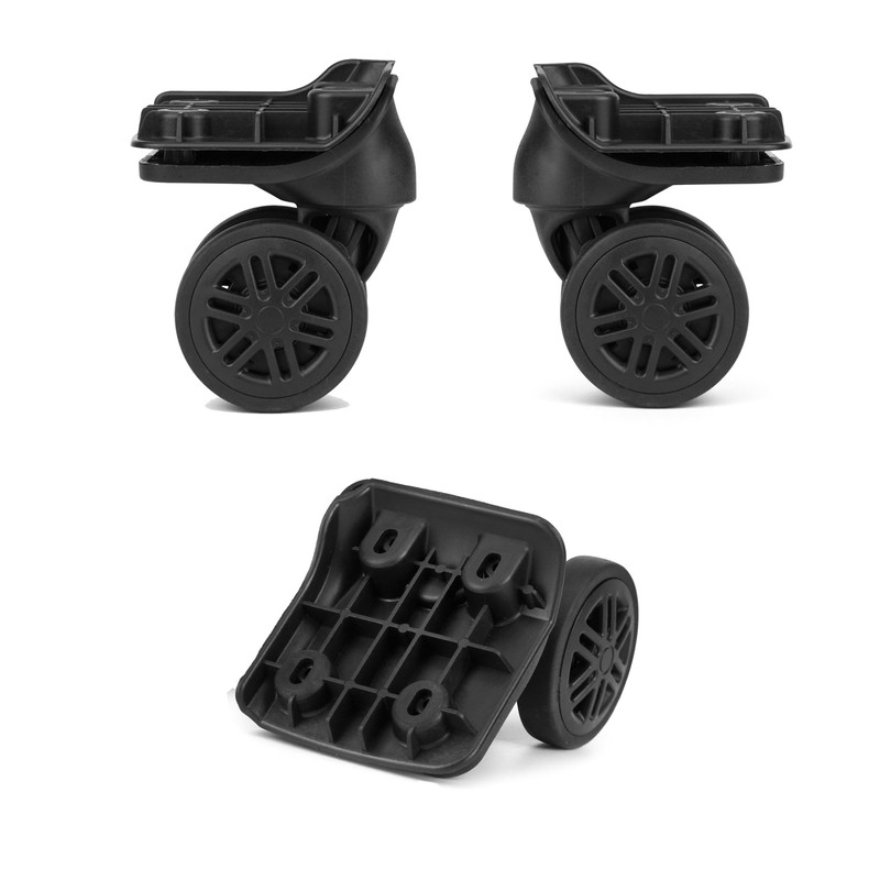 Volein Suitcase Replacement Wheels 1 Pair Black Suitcase Castors Swivel