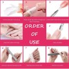 Hoewina Gel Polish Remover Tools Kit Brush, Cuticle Pusher &