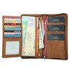 Style98 Unisex Leather Brown Passport Holder, Brown, M, Clutch