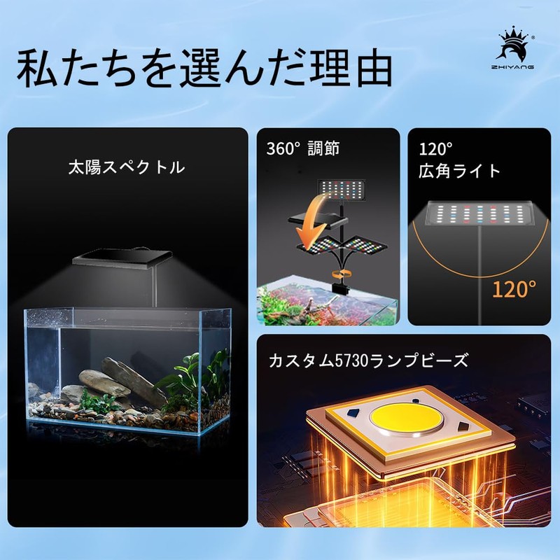 Aquarium Light, LED Light, Aquarium Light, Small Aquarium Lamp, Tropical