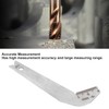 Walfront 2Pcs Drill Bit Angle 118 Degree Metal Blade Measurement