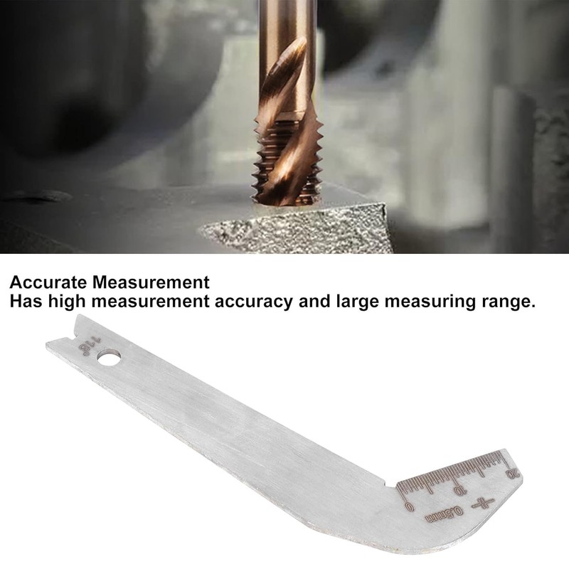 Walfront 2Pcs Drill Bit Angle 118 Degree Metal Blade Measurement