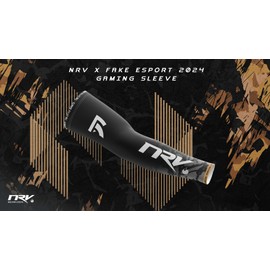 NRV Gaming Compression Sleeve - Edition Fake Esport - Improve Your Esports Performance, gold, L