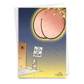 NobleWorks - Funny Birthday Greeting Card with 5 x 7 Inch Envelope (1 Card) Bday The End C10099BDG