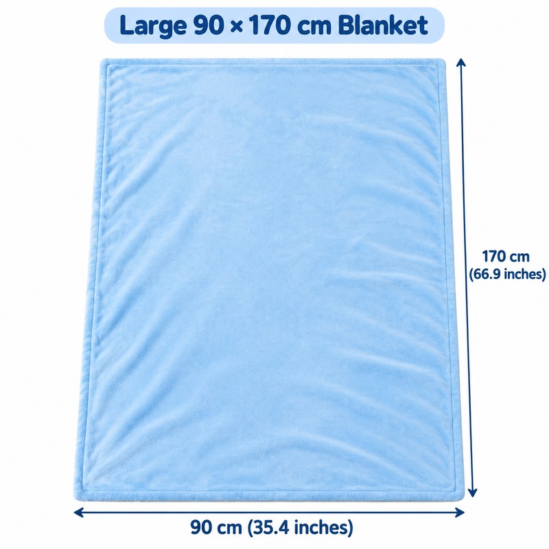 3-in-1 Cartoon Animal Pillow Blanket with Hand Warmer Pocket –