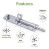 Galvanised Brenton Bolt Sliding Door Lockable Padbolt – 6" (152mm)