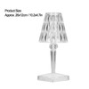 LED Crystal Table Light USB Charging Transparent Prism Dimmable Desk