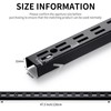 MorningRo 12 Pcs Shelf Rails Bracket Track 47.5 Inches Upright