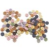 SUQ 100 Pieces Mixed Buttons, Colourful Buttons, 100 Pieces Buttons
