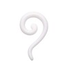Covet Jewelry Claw Hook Acrylic Ear Gauge Spiral Hanging Taper