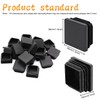 20pcs 1-1/2 inch Steel Pipe Plastic Plug,Pipe Tubing End Cap,Plastic