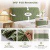 Seivunol Headboard Cover for King Size Bed 150cm Wide, Green