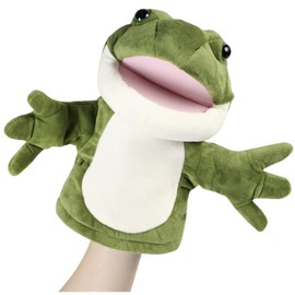 ColorfylCoco Puppet Doll, Frog Mouth Move Hand Puppet Animal Puppet Animal Puppet Ventriloquist Glove Doll