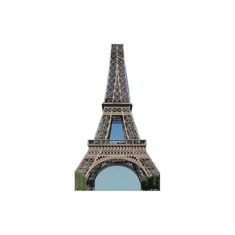 Paris, France Eiffel Tower Cardboard Cutout Life Size, 6 Feet