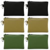 Faylapa 6 Pack Canvas Tool Pouch, Metal Zipper Bag, Oxford