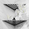 2 Pack Recessed Corner Shower Shelves,10" Slot Design Shower Caddy