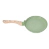 Frying Pan Wood Handle Aluminum Alloy Cooking Skillet Fast Heating