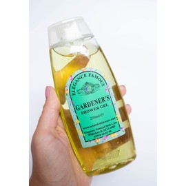 Famous Gardeners Shower Gel 250ml by Elegance Natural Skin Care fragrant with the scent of Lilly and Lotus Flower Made in Small Batches By Famil Business