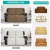 Easy-Going Waterproof Recliner Loveseat Sofa Cover with Pocket, 1-Piece Reversible