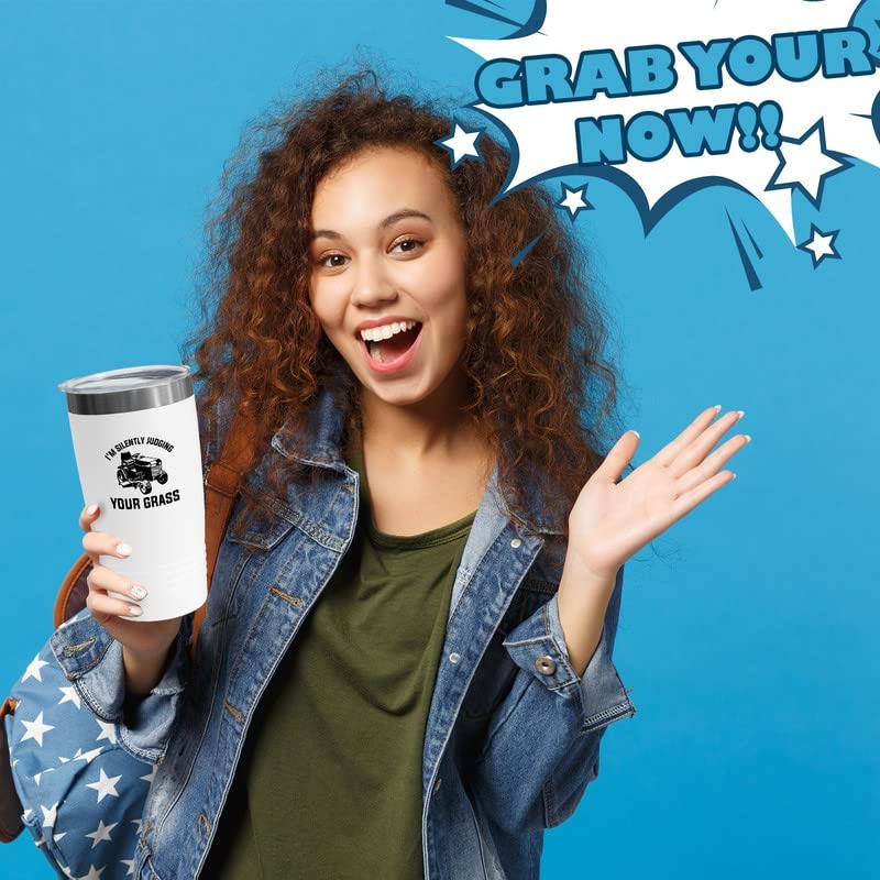 Landscaper White Edition Tumbler 20oz - I'm silently judging your