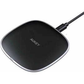 AUKEY Wireless Charger Qi Certified, Fast Wireless Charging Pad with 10W, 7.5W a