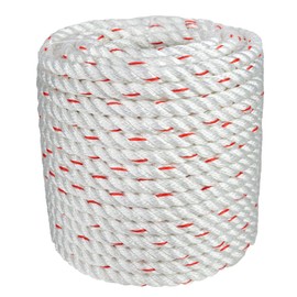 Arborist Bull Rope | High Strength Polyester | Tree Hoist Rigging Line | 1/2 inch x 100 feet, no Eye Splice