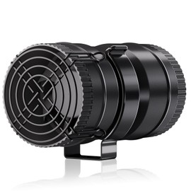 Hon&Guan Boat Blower Fan 3 Inch, 12V Inline Boat Blower Motor Fan, 10000RPM, New Upgraded 7-Blade Engine Blower 130CFM, Durable Marine Bilge Blower, Perfect for Yacht, Caravan, Engine Ventilation