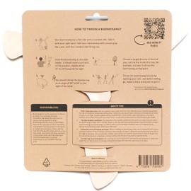 Wooden Boomerang Storm v2 | Handcrafted Returning Boomerang | Easy-to-Throw Design for Beginners | Fun Outdoor Game | Thin, Lightweight and Safe to Use Idea | Suitable for 14+