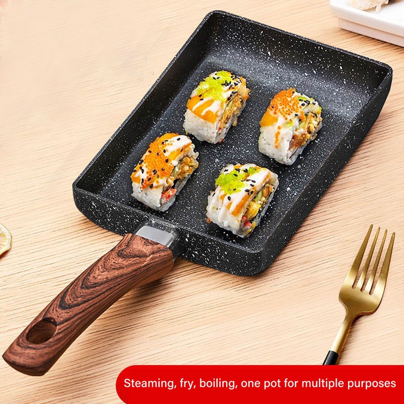 Breakfast Flat Pan Rectangle Non Stick Japanese Omelette Frying Pan