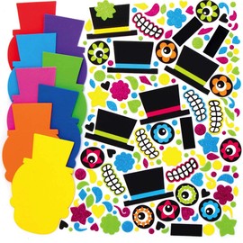 Baker Ross AX229 Day of The Dead Mix & Match Magnet - Pack of 8, Make Your Own Magnets, Ideal Kids Arts and Crafts Project