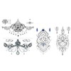 Fiora4 Ass Antlers Tattoos Arm Tattoos Lotus Flowers Temporary Tattoos
