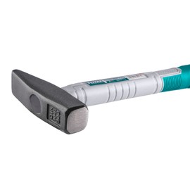 Total Tools - Claw Hammer Weight of 200 g Head Made of Forged Steel Professional, Comfortable and Safe Carpenter's Tool Handle Made of Fibre