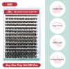 FADVAN Cluster Eyelash Extensions 280 Pieces Curl D Eyelashes Individual