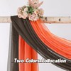 DONREN Luxury Soft Sheer Curtains Scarf for Windows - Semi