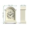 Jones Clocks® 'Bistro' mantel clock - classic arch top design