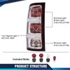 PIT66 Tail Light Assembly Compatible with 07-14 Chevy Silverado w/Single