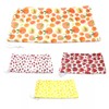 SA106 Premium Drawstring Closure Fruit Print Microfiber Eyewear Pouch ([4-Pack]