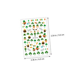 Minkissy 10sheets Nail Art Stickers for Women Creative Festival Decals Easy to Apply Remove Unique Decorative Manicure Designs Chic Nail Decorations