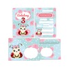 Junapack 12 Invitation Cards with 12 Envelopes for 3rd Children's