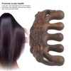 Meridian Wide Tooth Massage Comb Green Sandalwood Head Scalp Massage
