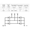 Bridge Rectifier 3 Phase Diode 5 Terminal 100A 1600V Rectifier
