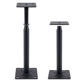 YEUQWJ Mini Screw Jack,Adjustable Support Jack for The Floor,Post Floor Joist JacksTelescoping Jack for Temporary Support, 10" to 13",Black 2-Pack