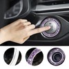Kewucn Bling Crystal Double Rhinestone Car Engine Start Decoration Ring,