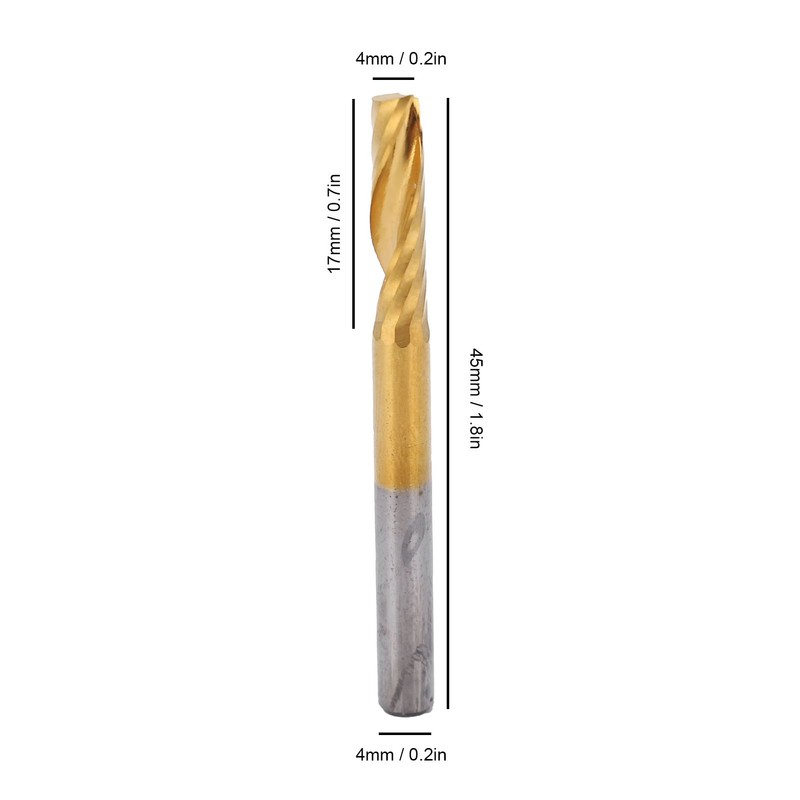 5pcs CNC Router Bits Spiral End Mill Milling Cutter Set