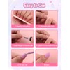 EBANKU Kids Fake Nails, 240PCS Short Almond Clear Nail Tips