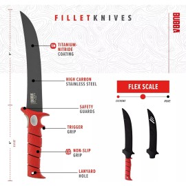 Bubba *1-Pack* Bubba 9" Flex Blade Fillet Knife Stainless Steel BB1-9F
