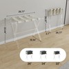 Sumerflos Acrylic Luggage Rack for Guest Room - Foldable Suitcase