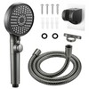 High Pressure RV Shower Head with Hose and 5 Spray