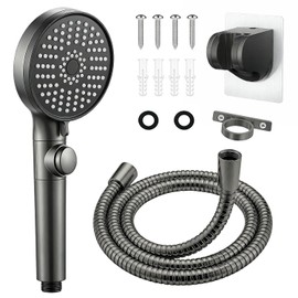 High Pressure RV Shower Head with Hose and 5 Spray Modes